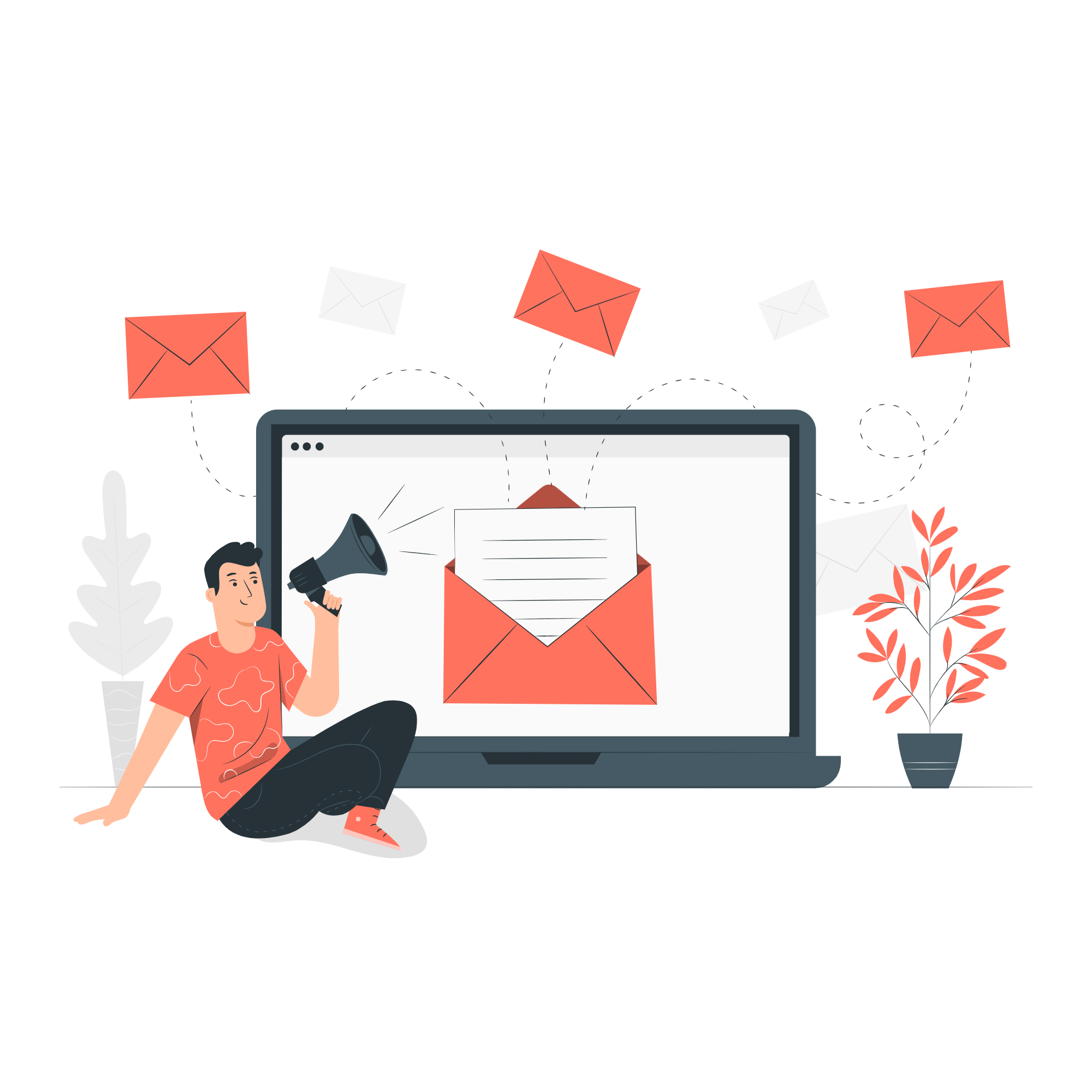 Business Email Illustration